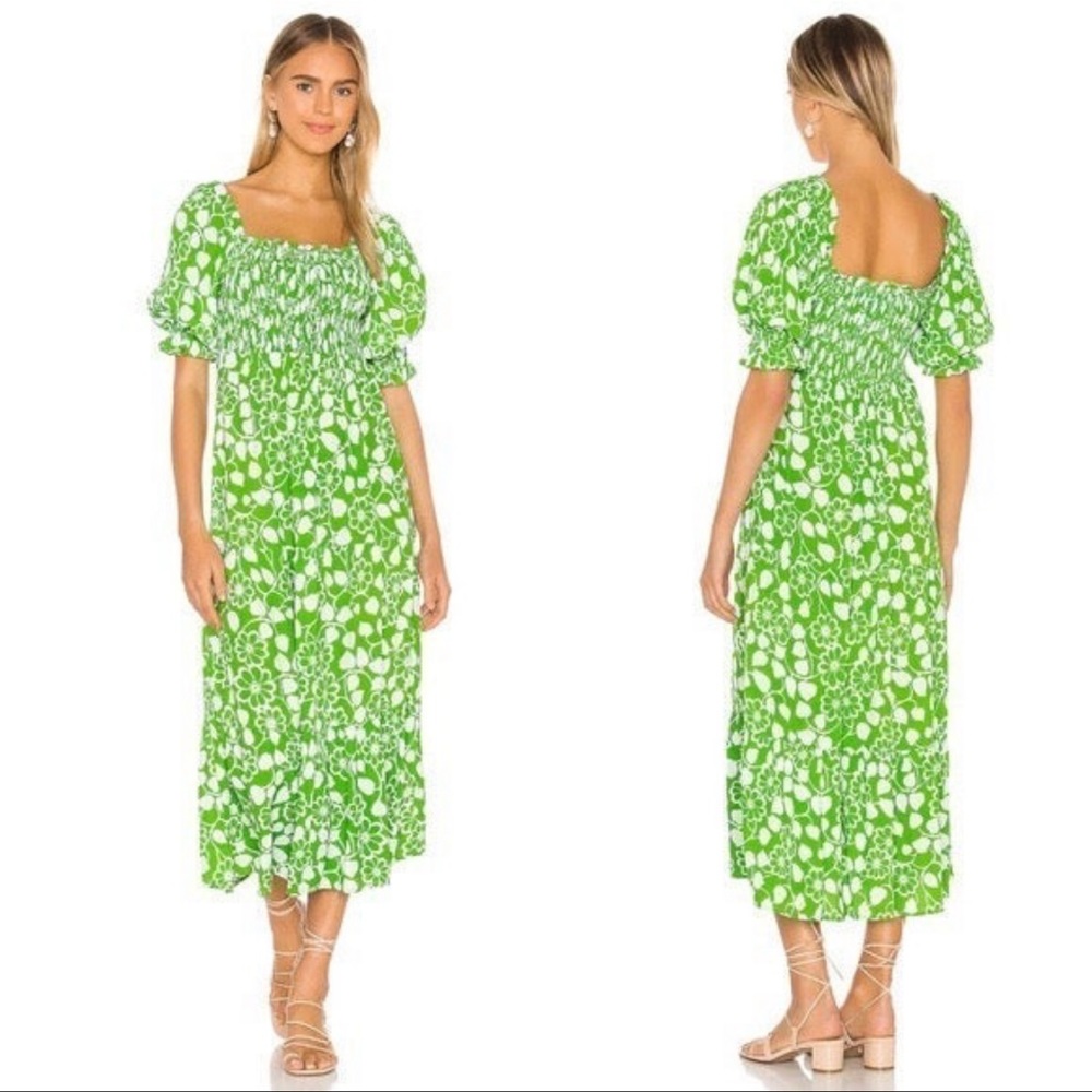 Faithfull The Brand Olinda MIDI Dress Cleo Floral Print Size XS NWT